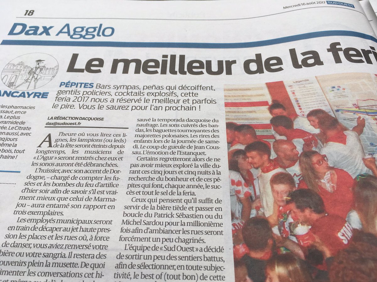 Sud Ouest Dax tweet media