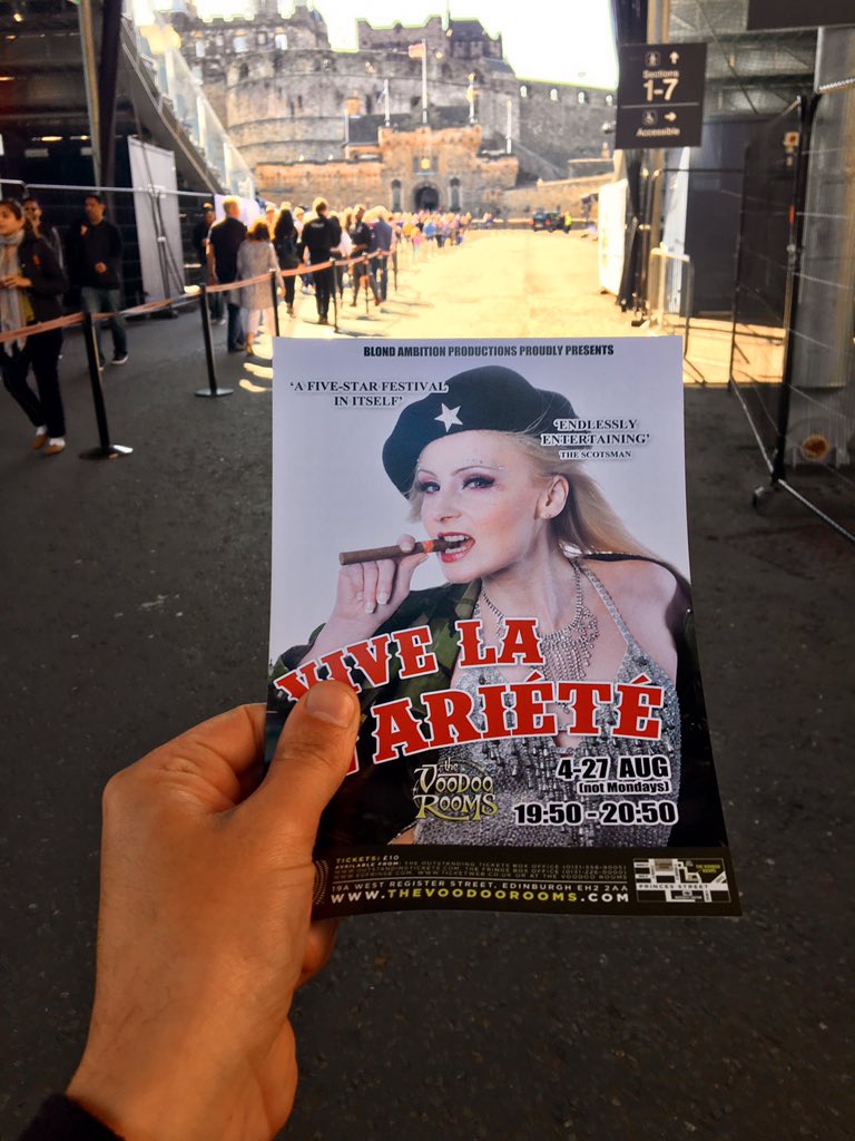 look 👀 what I got handed at work yesterday 🙌 #vivelavariete #EdinburghFestivalFringe #mustsee #Fringe <a href="/ViveLeCabaret/">Vive La Variete</a> <a href="/voodoorooms/">Voodoo Rooms</a>