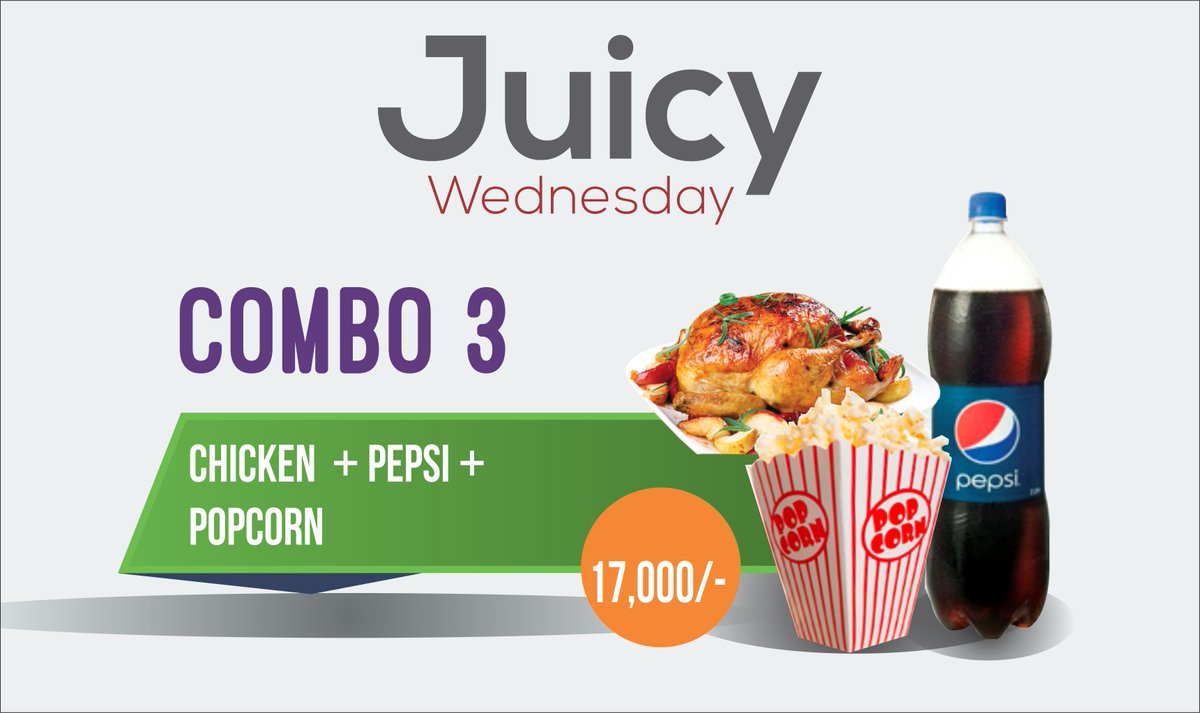CinemaxUg's tweet photo. Introducing ourf new Wednesday Juicy Combos deals
#Combo2
#Combo3
#Combo5 https://t.co/cCDdgZKr43