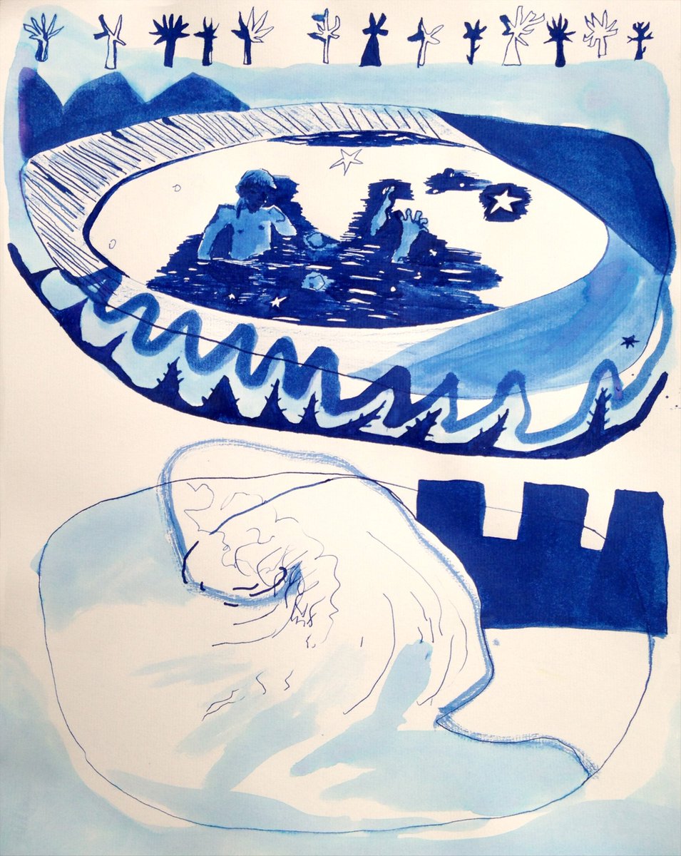 KateTimney's tweet image. 🌊 #drawing #swimming