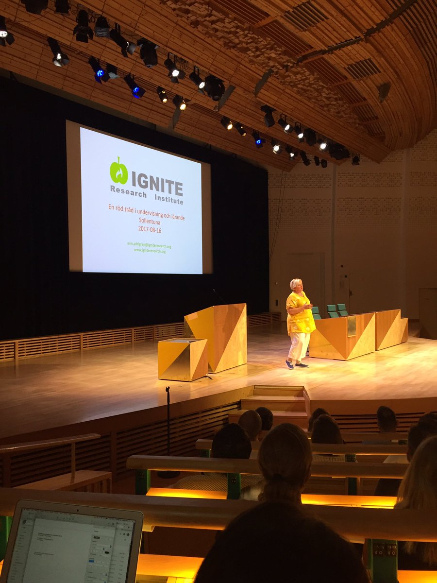 <a href="/AnnsPihlgren/">Ann S. Pihlgren</a> "En röd tråd i undervisning och lärande" #solskol @rosjoskolan