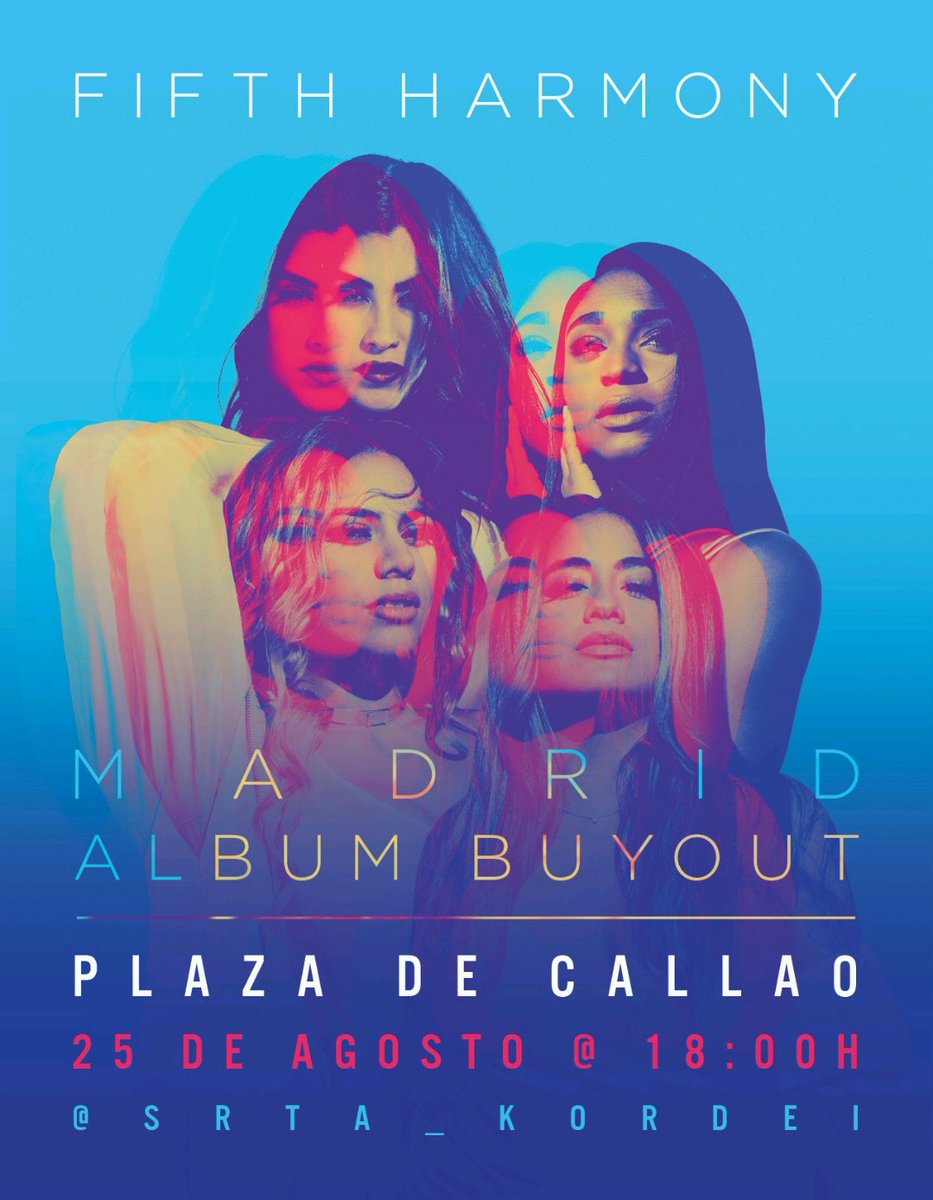 FifthHarmonySP's tweet image. #BuyOutFifthHarmonySP - Madrid (@5HonTour).