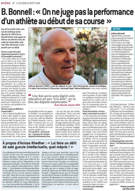 Renaissance_69's tweet photo. 📰 #100joursMacron : @BrunoBonnellOff revient sur les premiers pas des député-e-s #LREM dans @Le_Progres https://t.co/ApjvTXGHfd