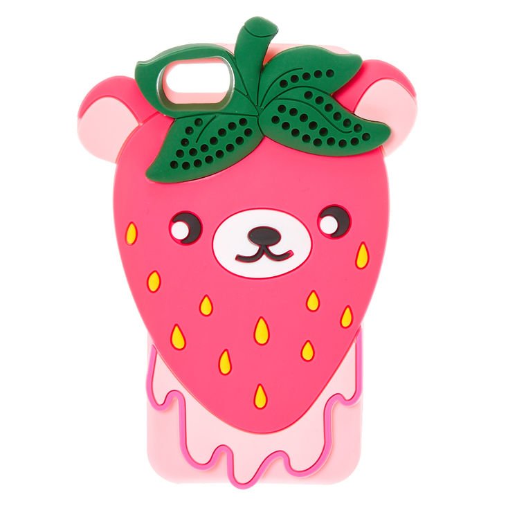 PhoneGlamour's tweet photo. Pink Strawberry Bear Silicone Phone Case https://t.co/iz8K2GTAz3