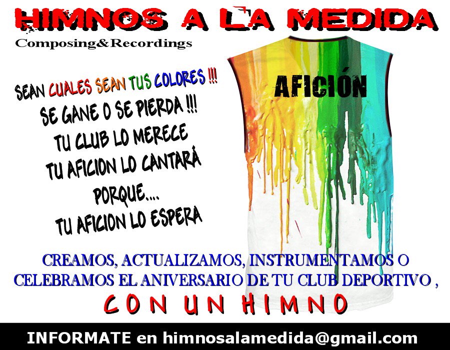 MASHIMNOS's tweet image. @BasketBenaha Creamos el himno para tu club. Infórmate en himnosalamedida@gmail.com