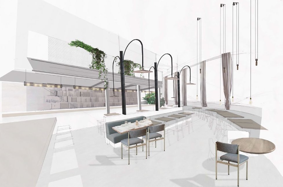 Caravan City will open at 7 a.m. on Oct. 2 in the Bloomberg Arcade, with 120 covers over two dining rooms, 20 mezzanine, 40 outside.