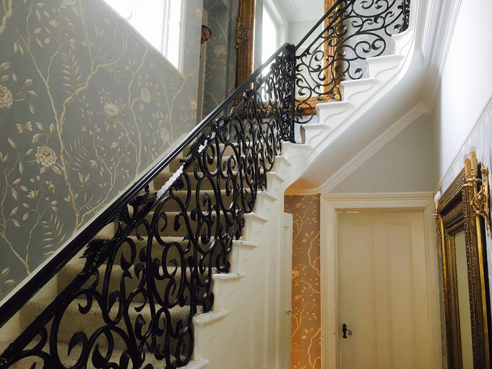 McGaffigansIron's tweet photo. Bespoke wrought iron internal balustrade 
Fit last week in Liverpool
Fabricated by j.bargh https://t.co/O1FspfmVFZ
