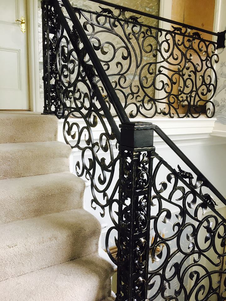 McGaffigansIron's tweet photo. Bespoke wrought iron internal balustrade 
Fit last week in Liverpool
Fabricated by j.bargh https://t.co/O1FspfmVFZ