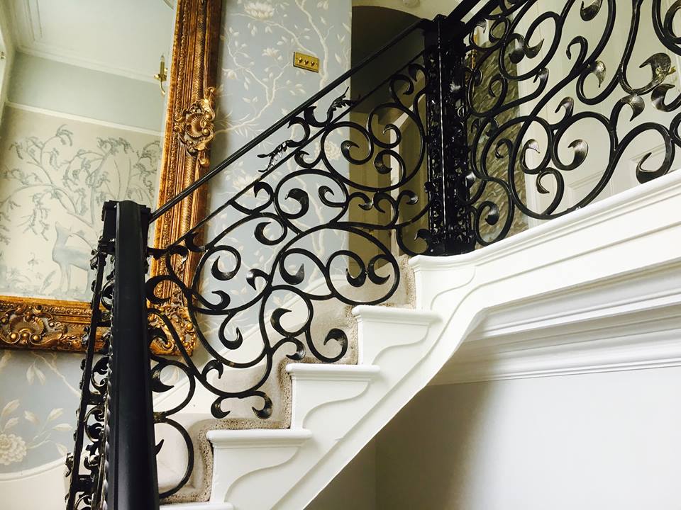 McGaffigansIron's tweet photo. Bespoke wrought iron internal balustrade 
Fit last week in Liverpool
Fabricated by j.bargh https://t.co/O1FspfmVFZ