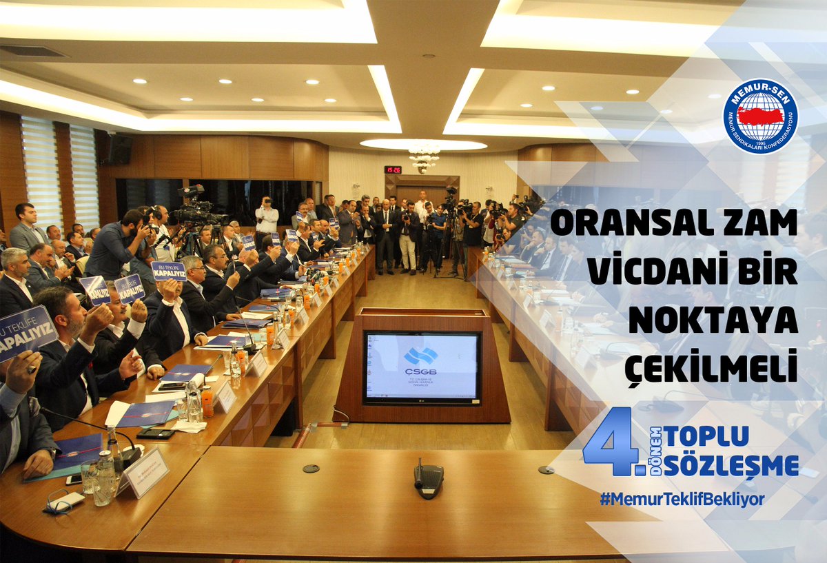 Oransal zam vicdani bir noktaya çekilmeli. #MemurTeklifBekliyor