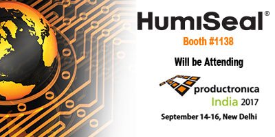 HumiSeal's tweet photo. #HumiSeal will be at the #Productonica India Show.
Visit stand 1138 & learn about our newest products.
More info >https://t.co/Mpxg5XICTD https://t.co/sXbOSZZZom