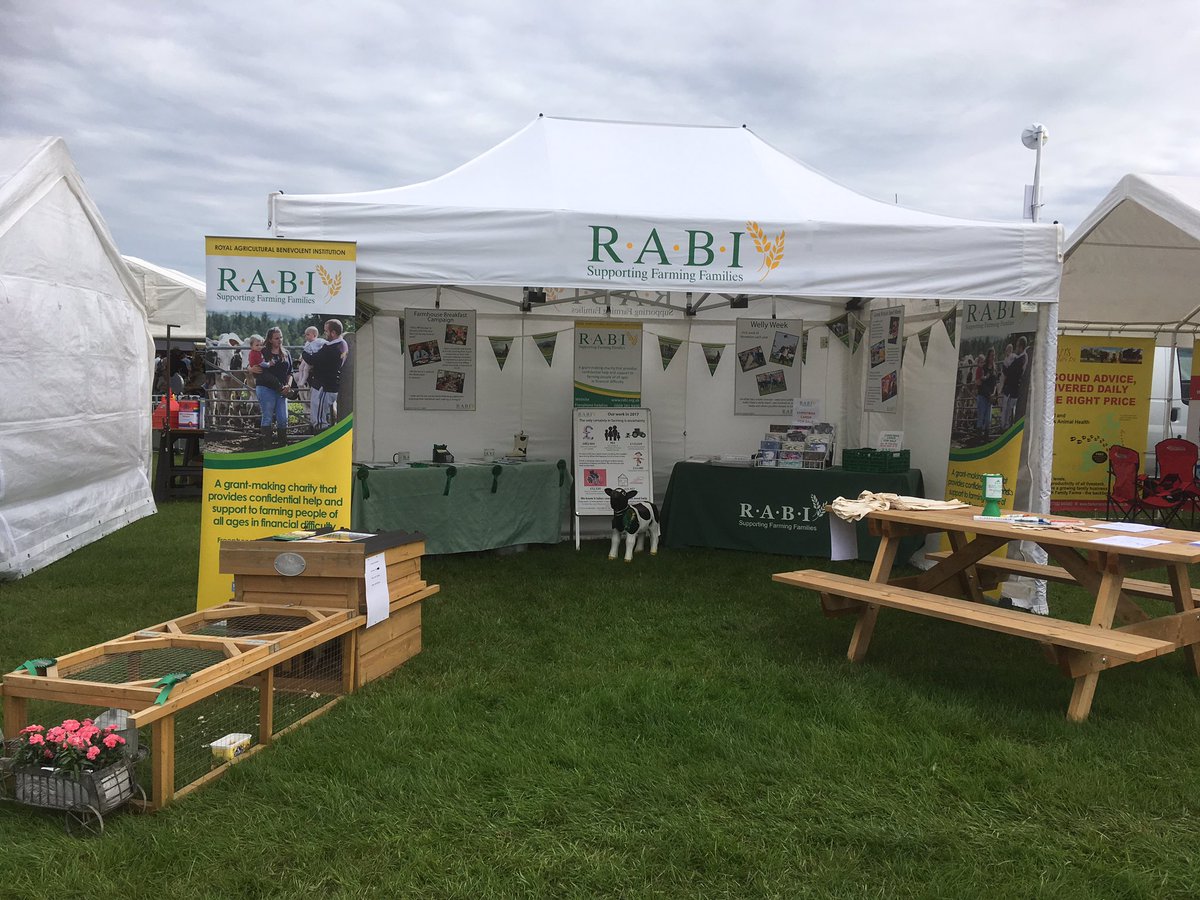 Ready for action at Gillingham and Shaftesbury Show today. Visit the <a href="/RABIcharity/">RABI - the Farmers Charity</a> stand - G11.