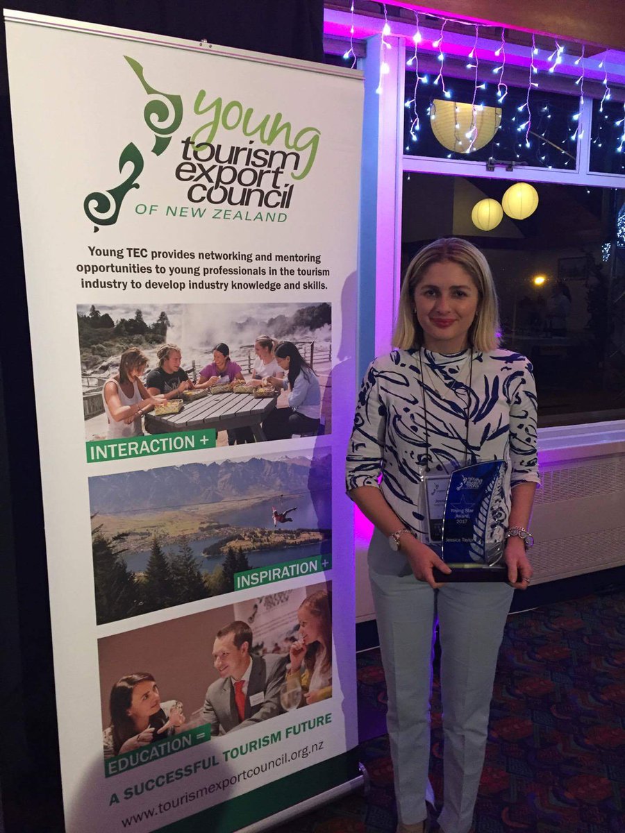 jamescookhotel's tweet photo. Congrats to our Marketing &amp; Comms Executive, Jessica Taylor, for winning the 2017 Young TECNZ Rising Star Award! #TECNZ17 https://t.co/LOxHomZXbg