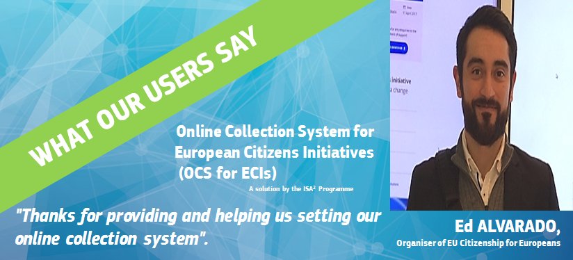 InteroperableEU's tweet photo. HAPPY USERS DAY! #OCSforECIs helps you gather statements of support #online and boosts #democracy! Learn more: https://t.co/pUeb9vWXjE https://t.co/WB9muYlLh4