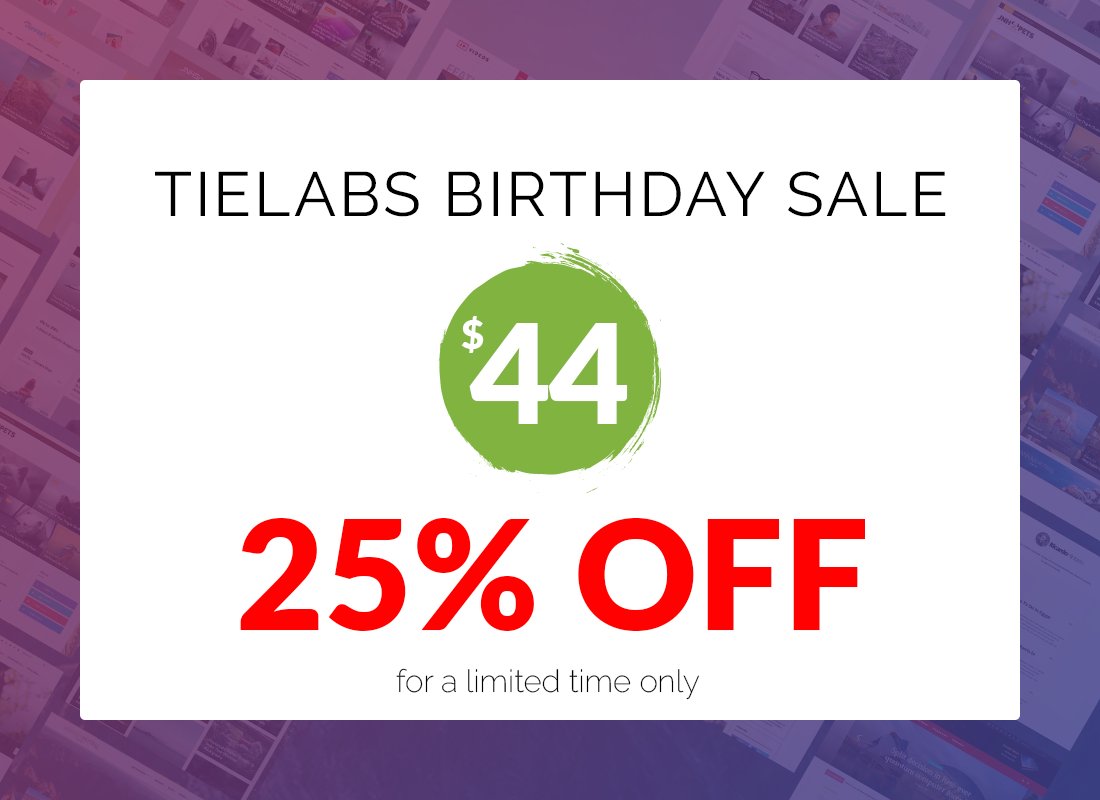 Celebrate 5 years of wonderful themes and amazing customers with 25% DISCOUNT on Jannah Theme for a Limited Time!

themeforest.net/item/i/1965955…