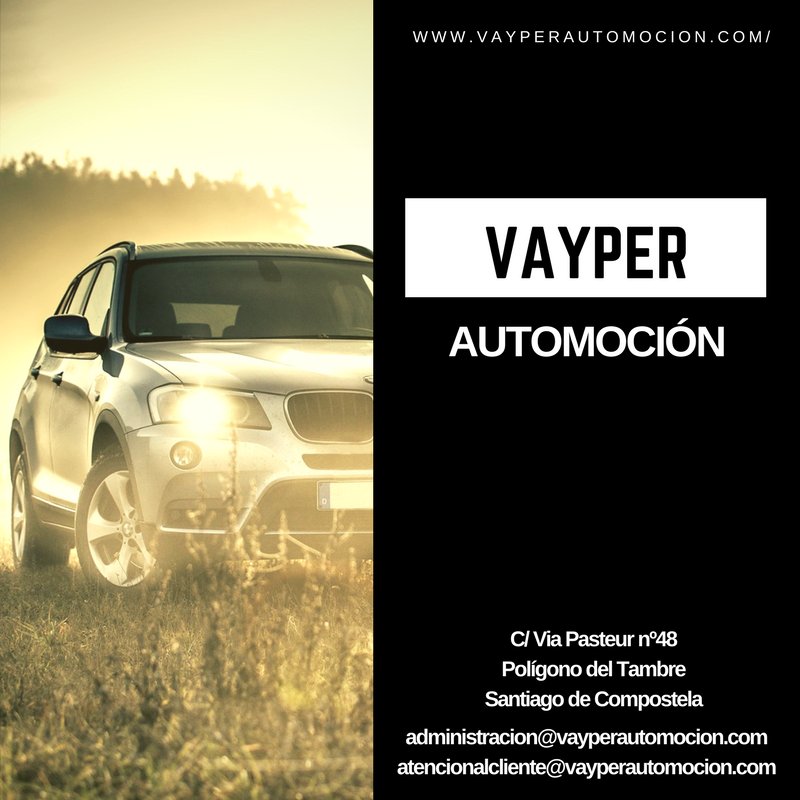 VayperMotor's tweet photo. Los mejores #coches al mejor precio. 
Ven a Vayper #Automoción. 
https://t.co/A3mtnEUIsv
#FelizSabado #SantiagodeCompostela https://t.co/V6CJiPXQYj
