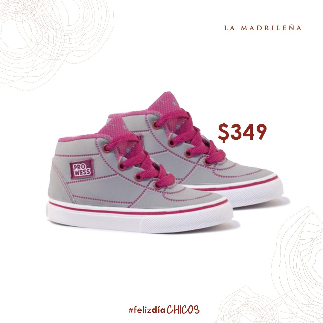 Ya llega el #DíaDelNiño! 😀🤣
Llegaron #Zapatillas #ProWess Niños / $ 349 /
Conseguilas en todos nuestros locales y en lamadrileña.com.ar