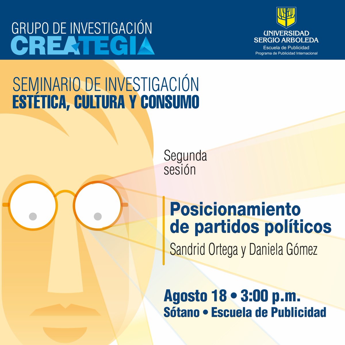¡Buenos días Estudiantes de Publicidad! 🌤️

Próximo #SeminarioDeInvestigación: Posicionamiento de partidos políticos 📈