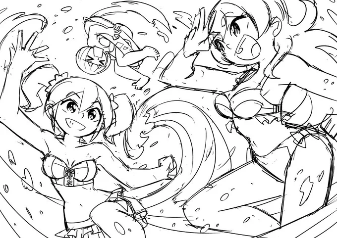 涼しいを通り越してなんだか寒いな。
夏が終わる前にザッパーン! 
