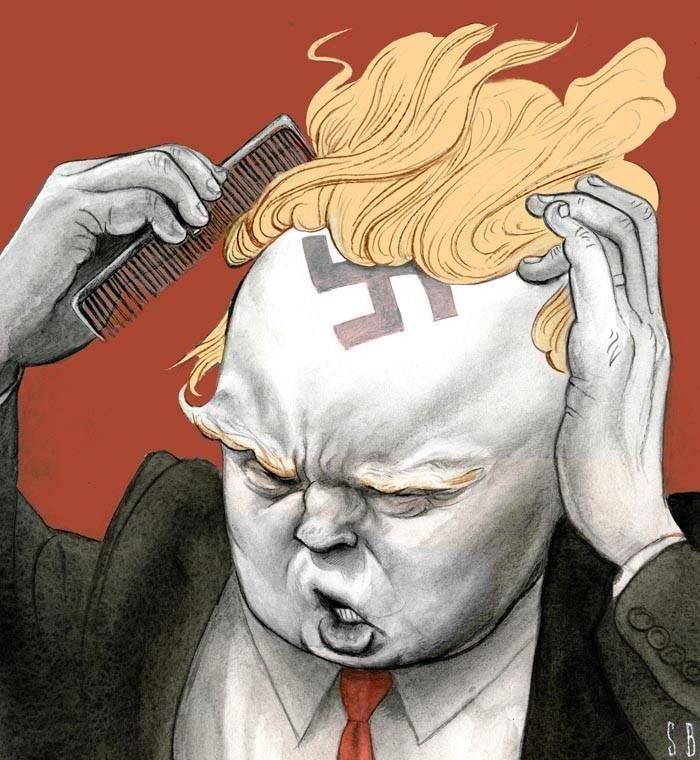 filmystic's tweet photo. Right about now @realDonaldTrump is weaving that sad bouffant of wispy pubic hairs he had transplanted to disguise his disgraceful skinhead. https://t.co/I9mw0wDDwn