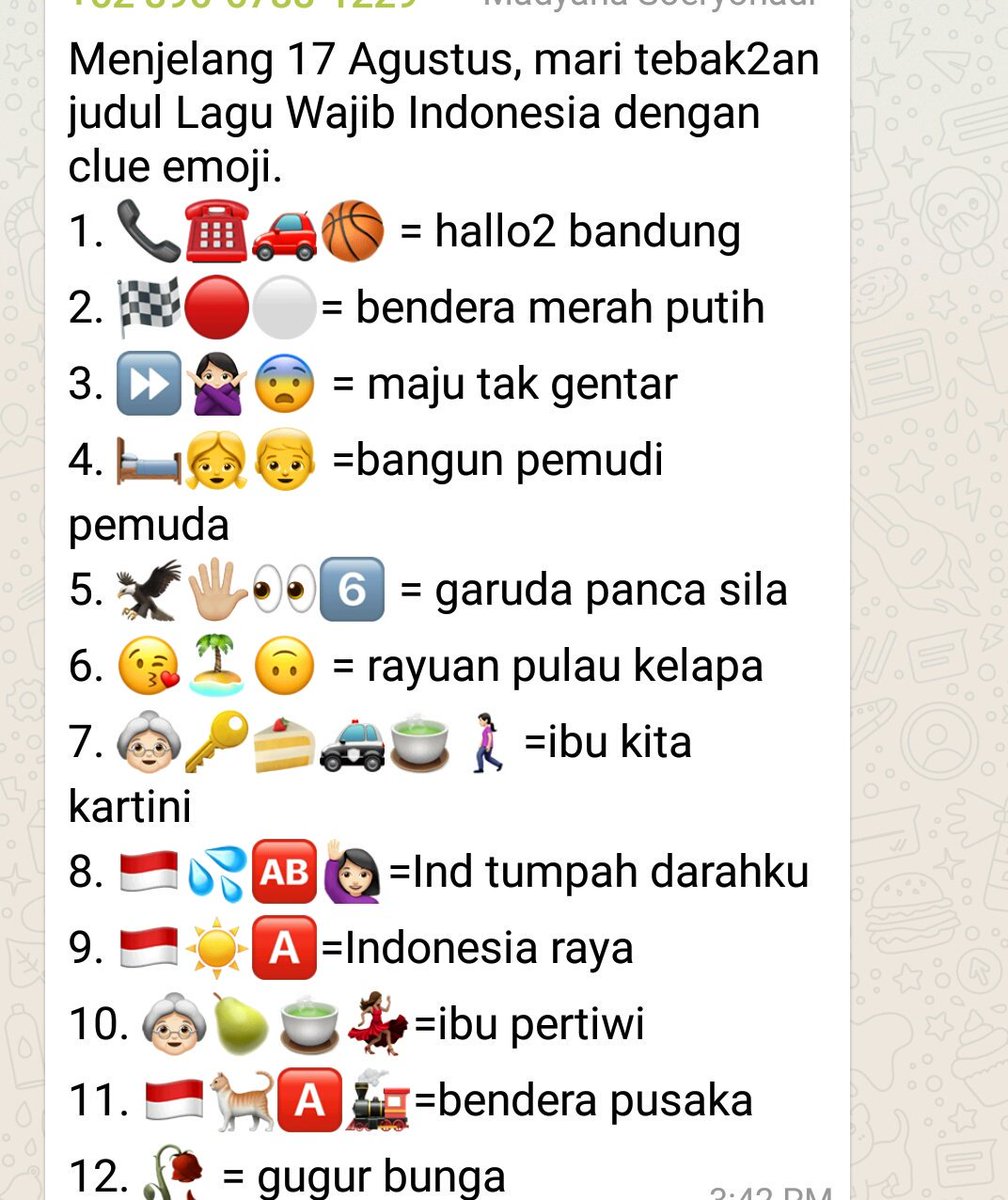 87 Tebak Tebakan Judul Lagu Wajib Indonesia Dengan Emoji