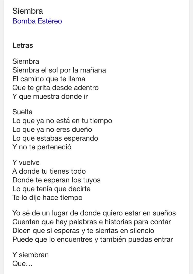El Sol De La Mañana Letra