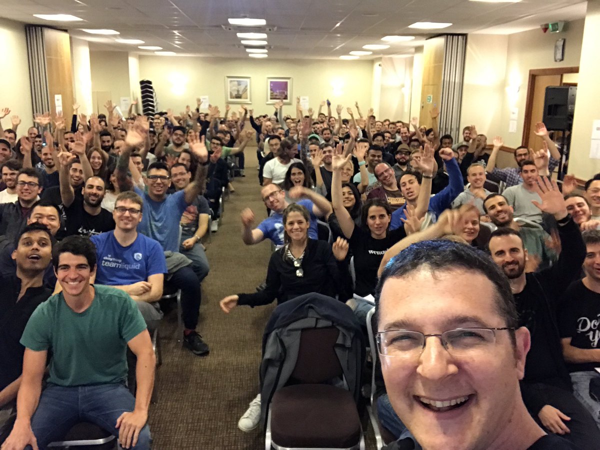 roee's tweet photo. Pre summer camp day with the best people in the world, me being shameless as always :) Tomorrow we head to camp! #wwcamp17 #weworksummercamp https://t.co/Oqa0JXZWsP
