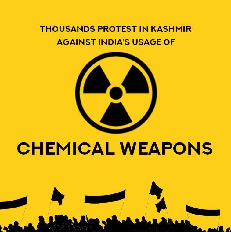 Indian forces are constantly involved in usage chemical weapons in