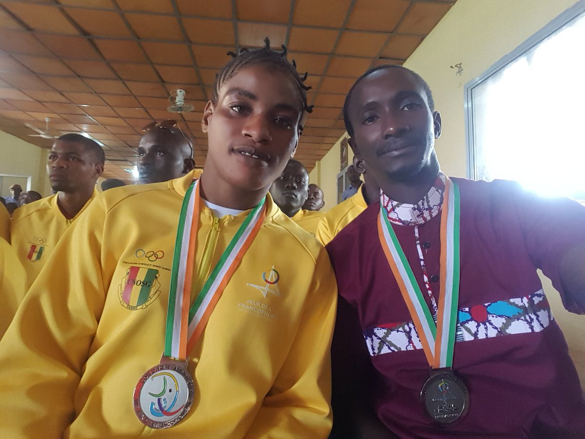 Les deux médaillés des 8e jeux de la francophonie Abidjan 2017.
Grand merci à tous ceux qui nous ont soutenu.
#LaMuse 
#ccml