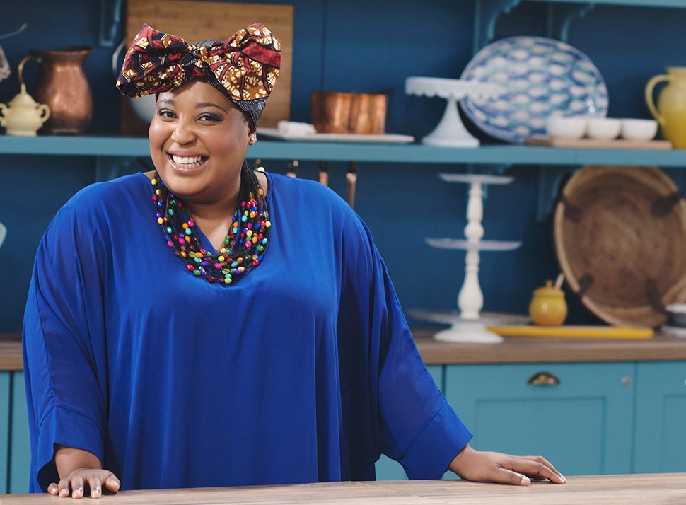 TVwithThinus's tweet photo. .@expressoshow chef @zola_nene replaces Shirley Guy in #BakeOffSA on @BBCSouthAfrica Lifestyle (@DStv 174):
https://t.co/YafuXOrqrX https://t.co/piC6HbR1ec