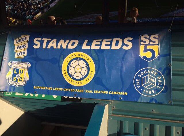 lufctrust's tweet photo. Great to see our banner on display in the South Stand last night!
#StandLeeds
@SS5LUFC @TheSquareBall @LUSCExec @LeedsFansUtd https://t.co/FtQ42WkY7J