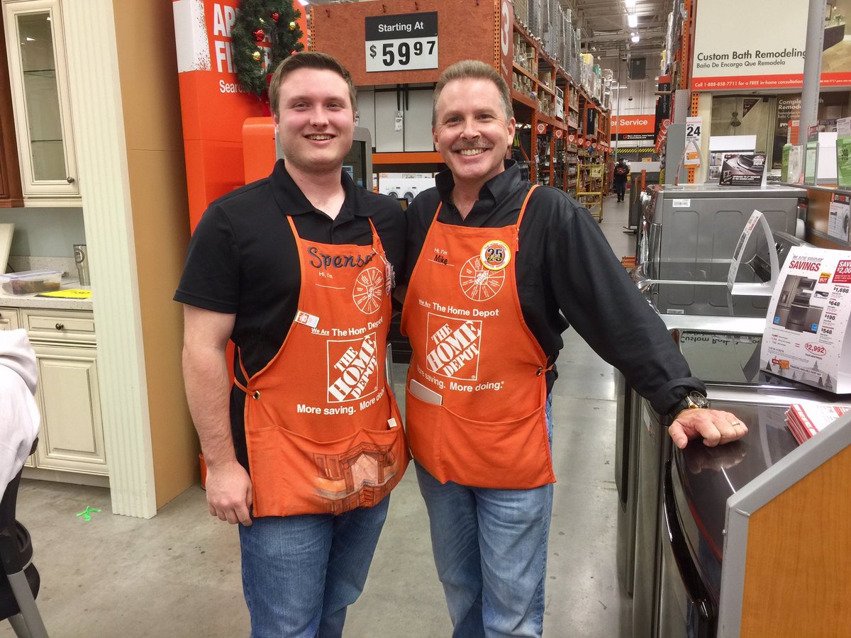 SpenserAlbrecht's tweet photo. Today is my 1 year anniversary with Home Depot! However, I have bled orange all my life! Yes that is the homer doll outfit! Lol @SHAMWOW99 https://t.co/Mluddznhhk