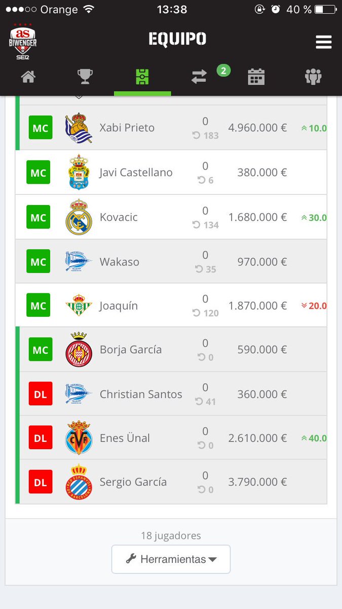 13ferlopez's tweet photo. @cuatropicas Que 11 podrías esta jornada? Gracias https://t.co/Zl5C42417P