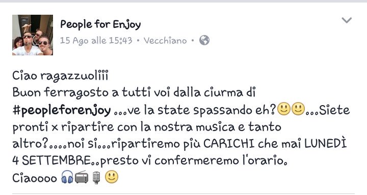 Valy_Pisa's tweet photo. #peopleforenjoy #siricomincia #siriparte #puntoradio @cascinanotizie #radio #OnAir #4settembre #2017 #simonj #cascina https://t.co/Am4wEOvhG8