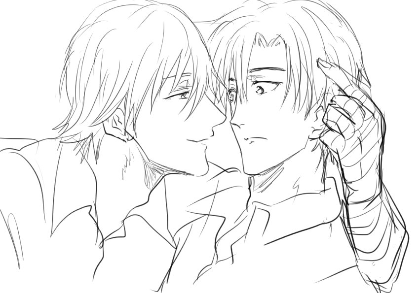 お題箱より 蔵サエ
一枚目描いたあと全然CP要素ないなって気づいて二枚目足しました 