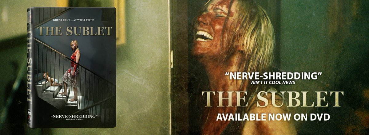 blackfawndistro's tweet photo. THE SUBLET is now available on DVD, order your copy here https://t.co/Do18IHPXwt #TheSublet #Horror https://t.co/MY3mniZau8