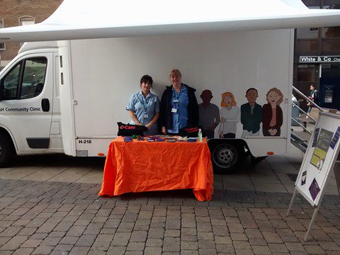 LincsSexHealth's tweet photo. Don't forget! Today we are at The Cornhill, Lincoln with our mobile clinic until 3pm #sexualhealth #Lincolnshire https://t.co/HEPNEgkMCo
