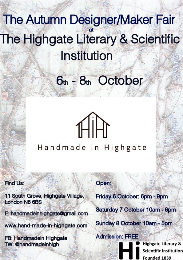 Calling all artisan food producers - we have a few spaces left <a href="/HiH/">hih</a>  our busy early Xmas, Winter Show – pls E: handmadeinhighgate@gmail.com