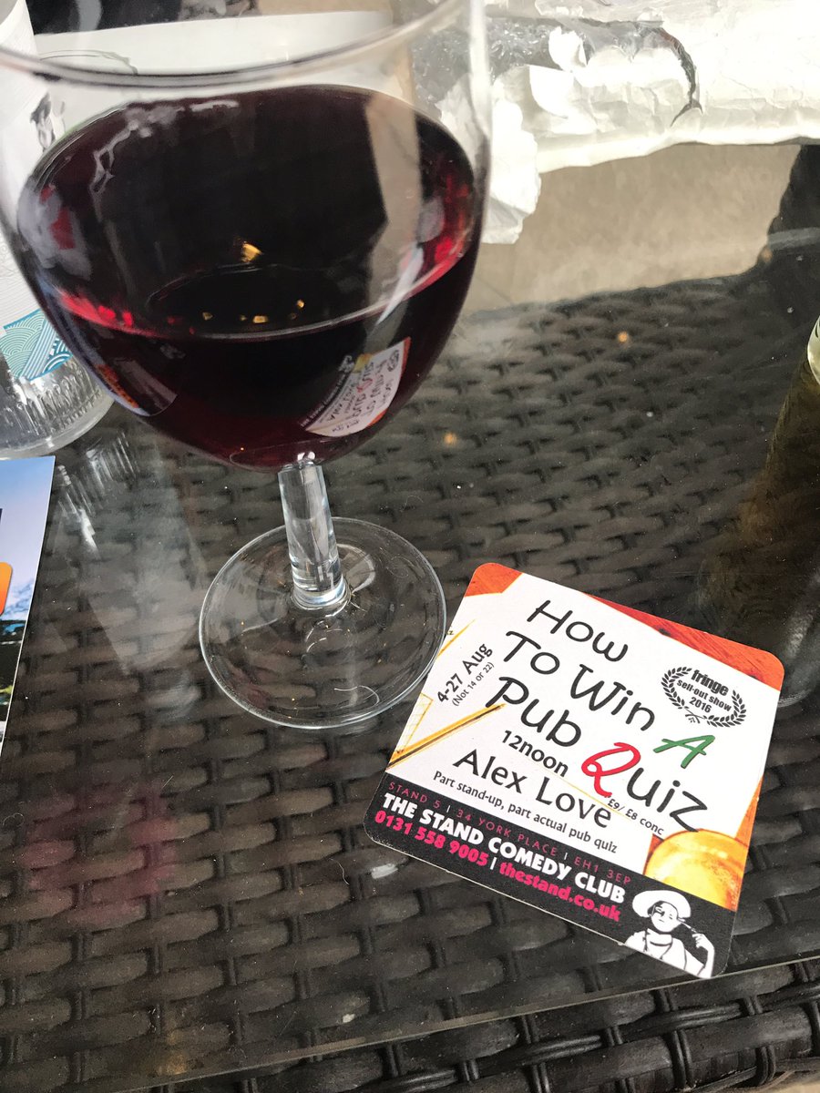 FayeCarruthers's tweet photo. Another great show - How to win a pub quiz with @thisalexlove v well put together and good fun! Can recommend to quiz geeks! #edfringe https://t.co/H4TS7b2jr7