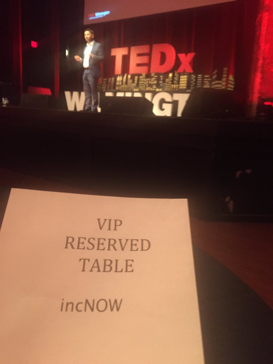 IncNow's tweet photo. Just getting started with @TEDxWilmington ... #IncNow reserved table. My #SeriesLLC talk will be at 11:30 today. #ThinkLimitless https://t.co/D5VUVHyXEO
