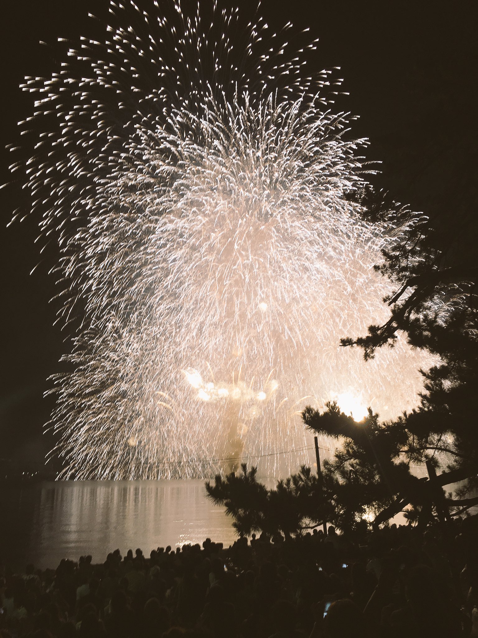 なのか グミ感謝祭2 エリア2 い 8 松原と花火のコラボ と言うことにしておく ハート形とニコちゃん花火撮るの頑張ってました ラストの花火に感動 今年も夏が終わりました T Co Ifntt9h8aw Twitter