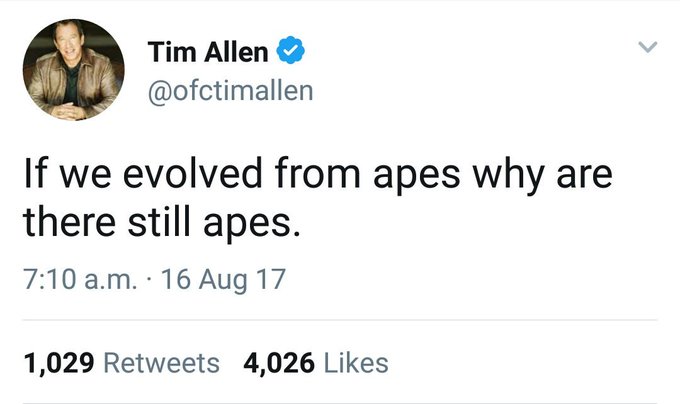 Tim Suggested That Humans Didn't Evolve From Apes, Now Twitter Is Making a Monkey Out of Him - Maxim