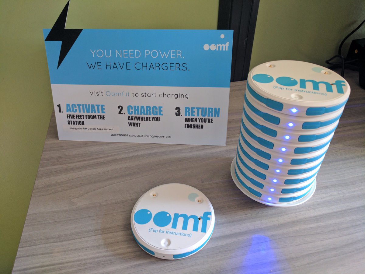 EdTechRon's tweet photo. Proud to be a visionary for technology in #NMHS being the first K-12 district to deploy @oomfcharge for our Ss and seeing the value in #BYOD https://t.co/Y3ntV0Ou7v