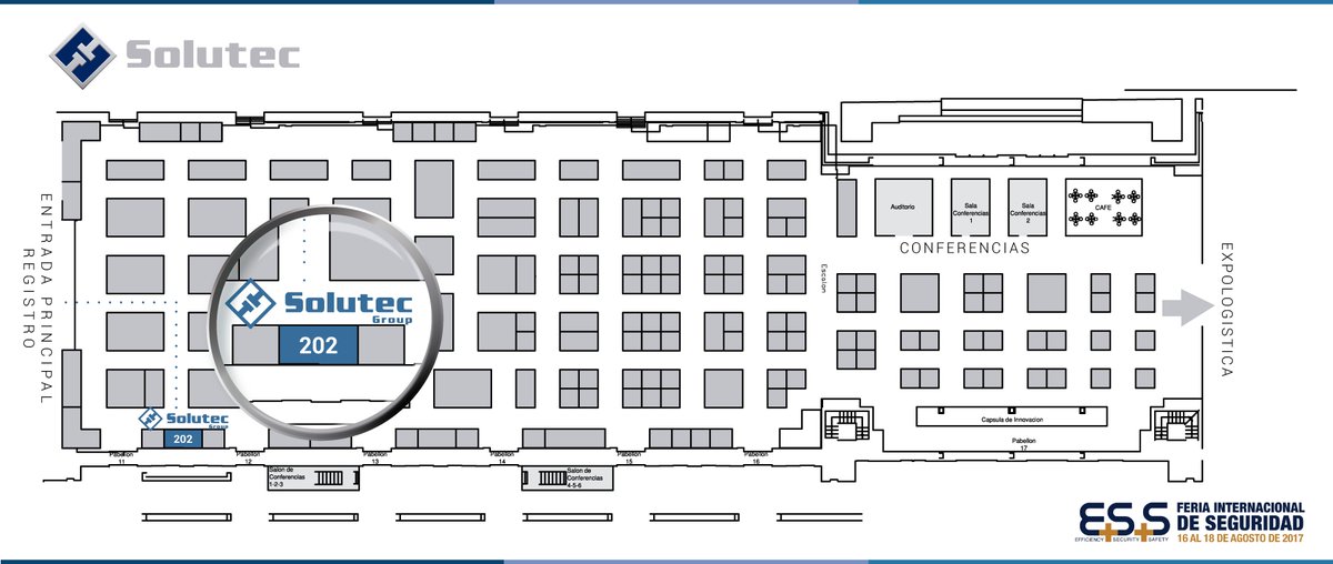 SolutecLatam's tweet photo. Hoy comienza la #FeriaDeSeguridadESS donde Solutec Group estará presente con sus marcas EBS y Kronos, visitanos en el stand 202-Pabellón 11. https://t.co/r0eQEtE4rl