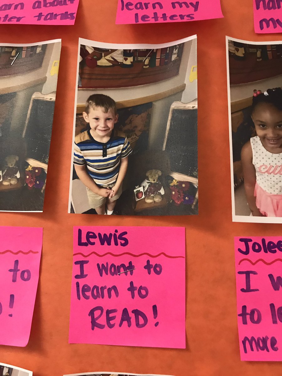 Setting goals in Kinder! Tell me what you want to learn!! @CWECHAMP #wearewayne