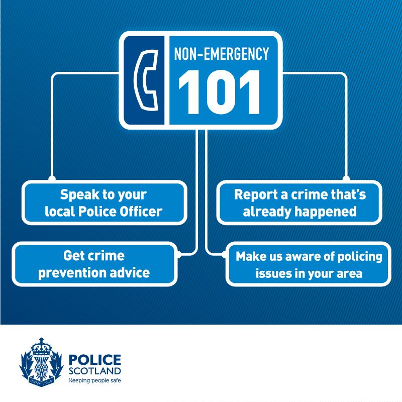 Police Scotland on Twitter: "Do you know which number to call when you