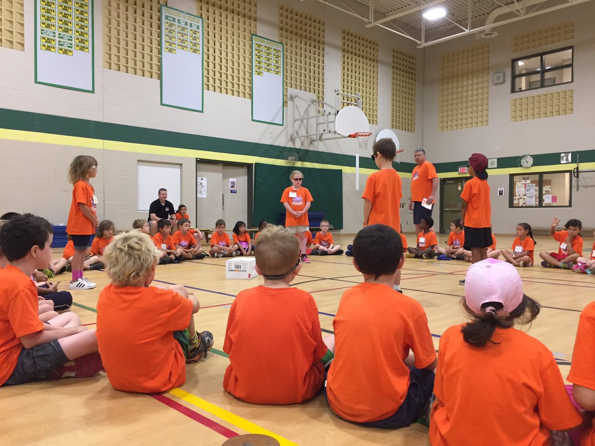 mrs_jborges's tweet photo. A mystery this morning at Camp Power. Our guards are protecting the box. What could be in it? @HWDSBCampPower https://t.co/JVlNXhEQKi