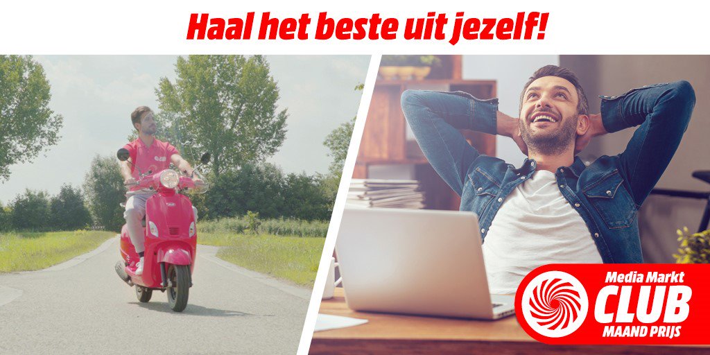 MediaMarktSont's tweet photo. Media Markt Club Maandprijs. Je eigen scooter, yogalessen, een laptop én smartphone en nog veel meer! Daarmee haal jij het beste uit jezelf! https://t.co/A0BMReyZhi