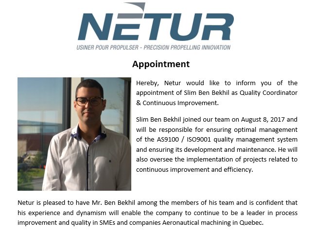 Welcome to Slim Ben Bekhil, Netur's new team member.