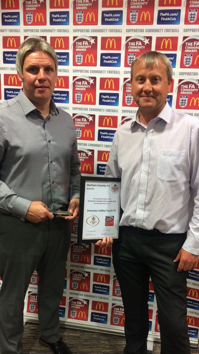 DVFC2003's tweet photo. 2nd Year Running Community Club of the Year Runners Up! Thank you @DurhamFA and well done everyone involved @Jam1968Moss https://t.co/AePYaJqs2Y